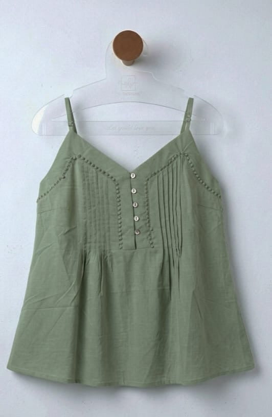 Mint Green Strappy Tank Top