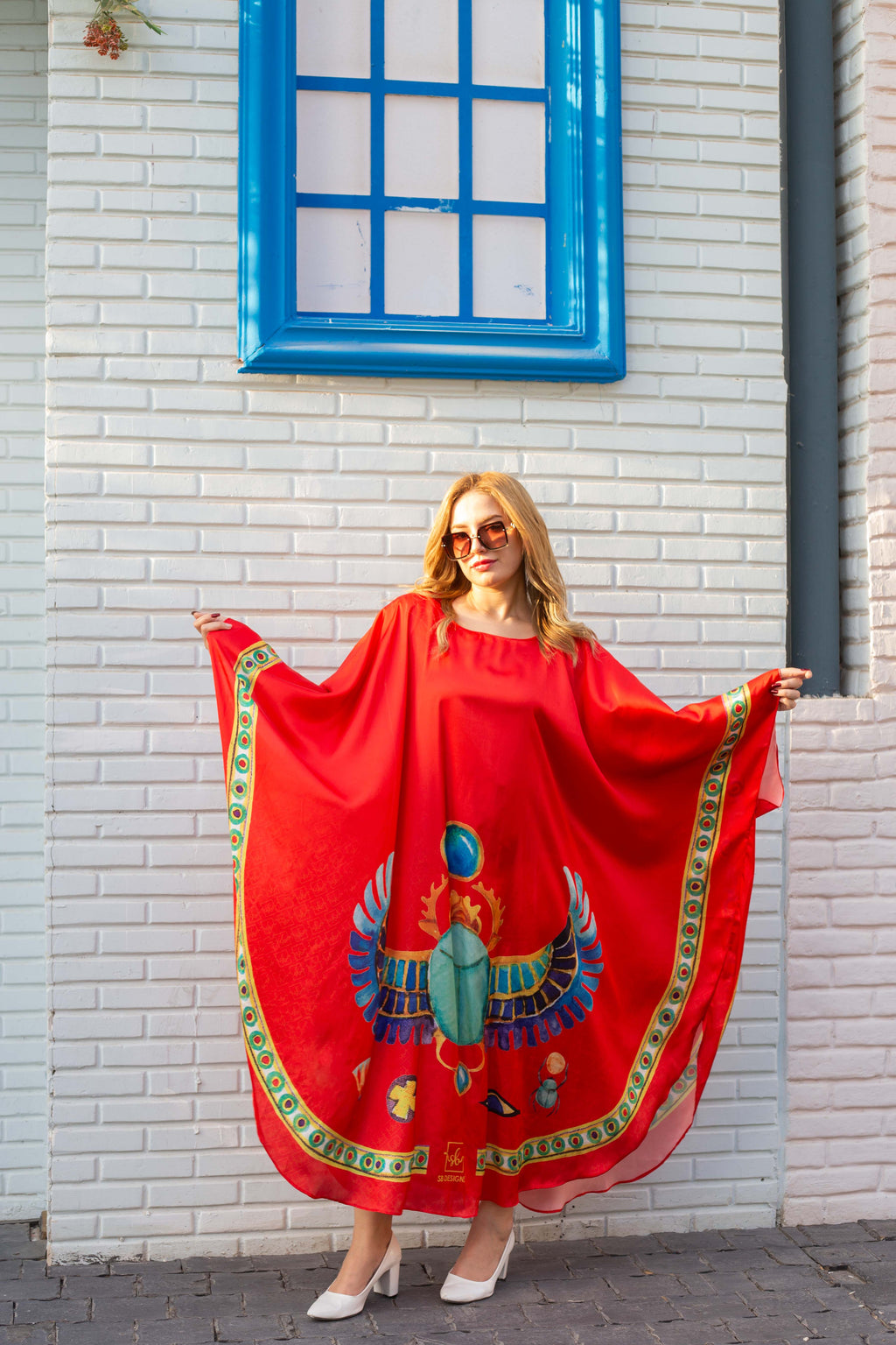 Red Kalahari Loose Dress