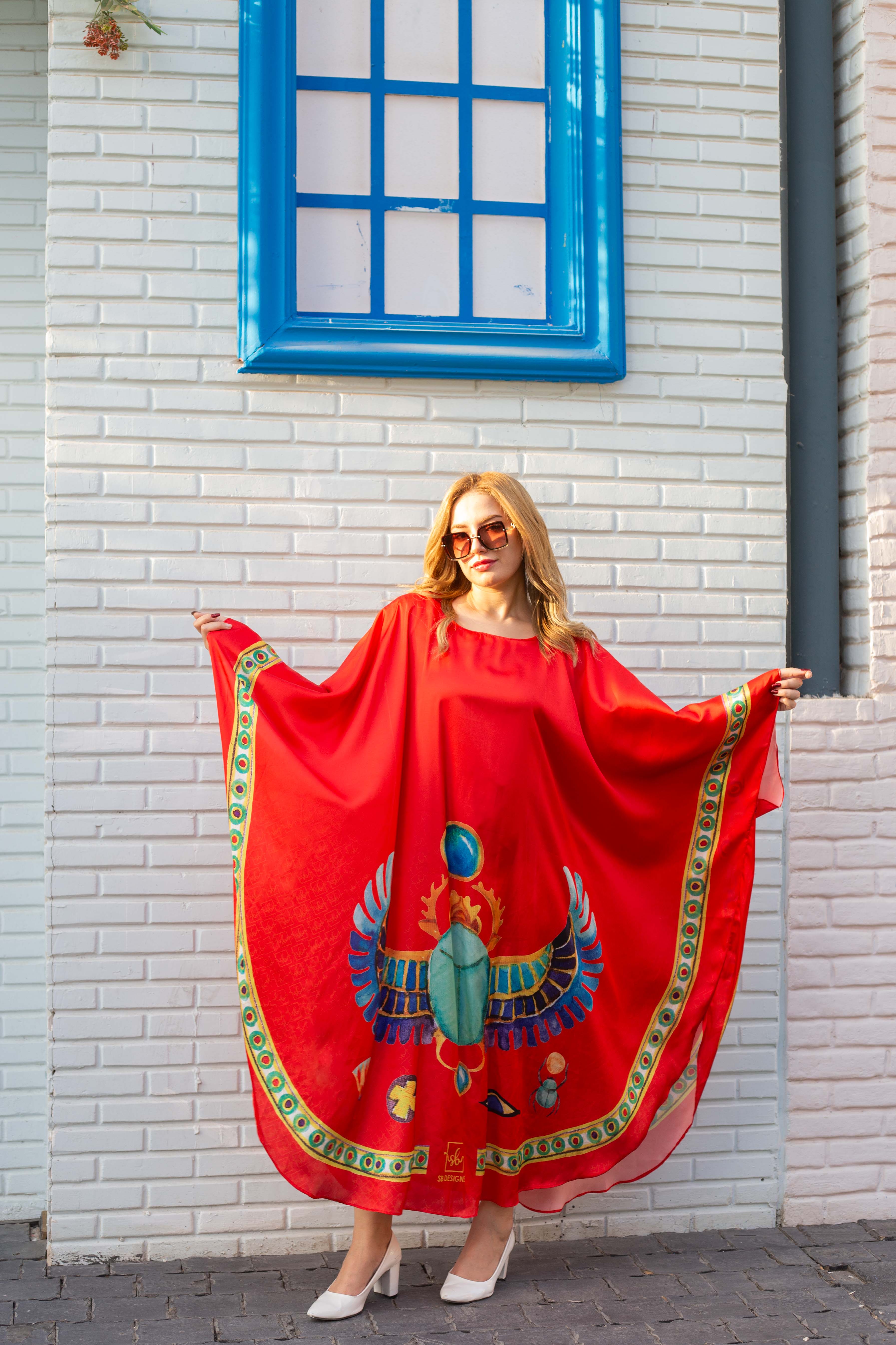 Red Kalahari Loose Dress