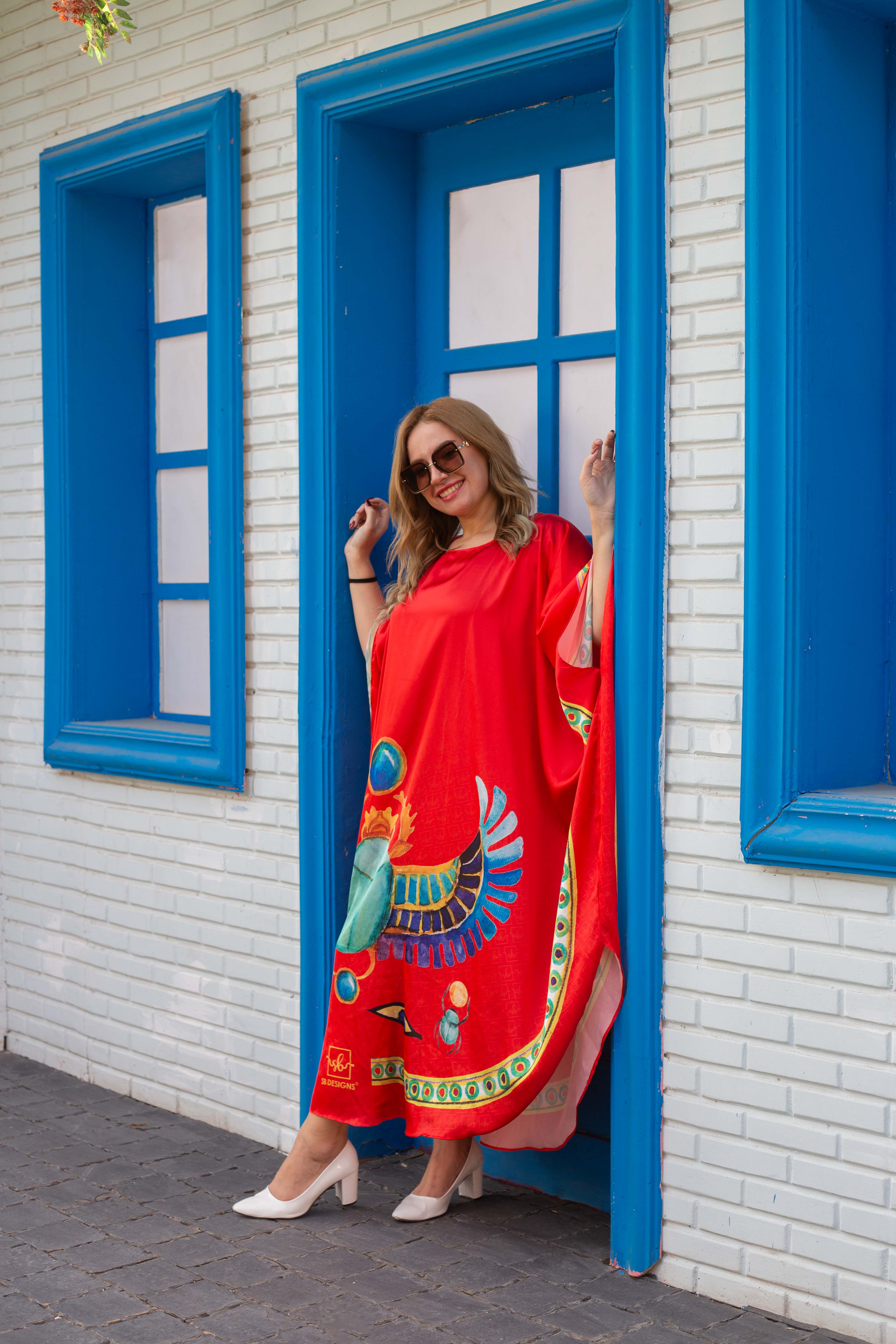 Red Kalahari Loose Dress