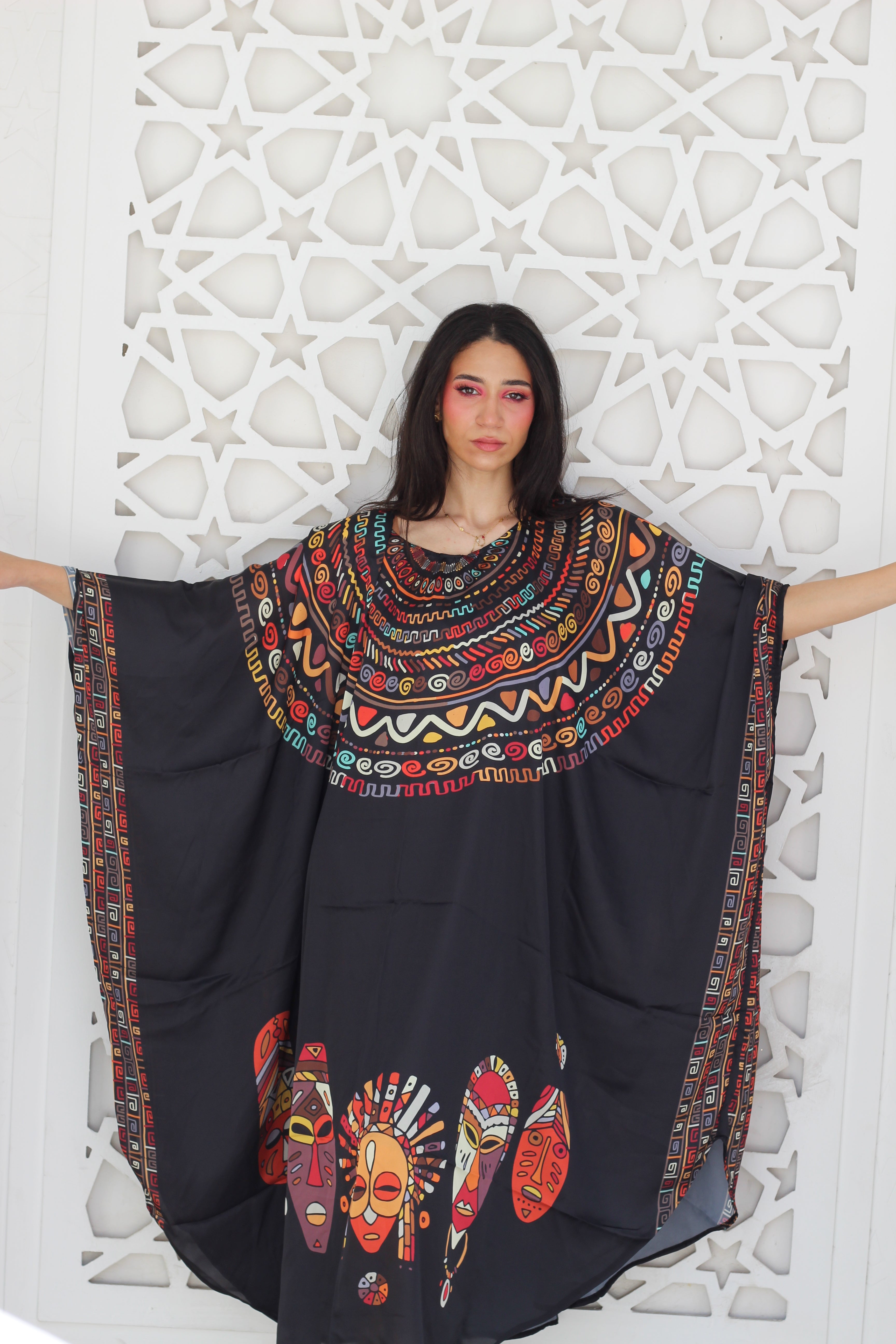 Black African Loose Dress