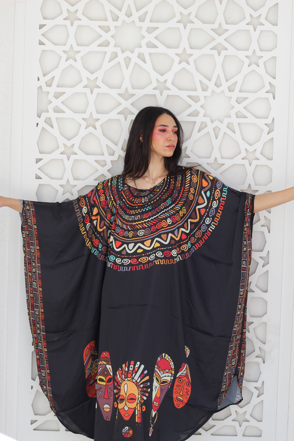 Black African Loose Dress