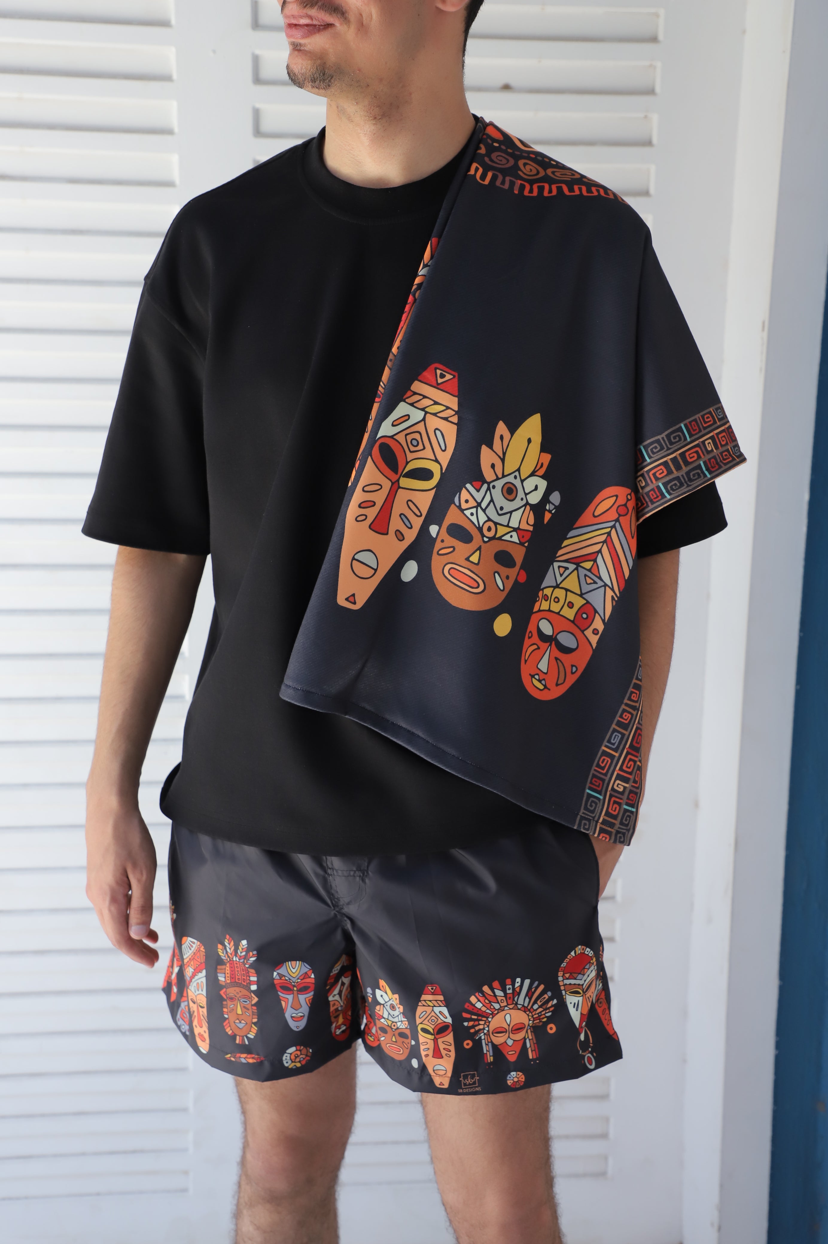 Black African Towel