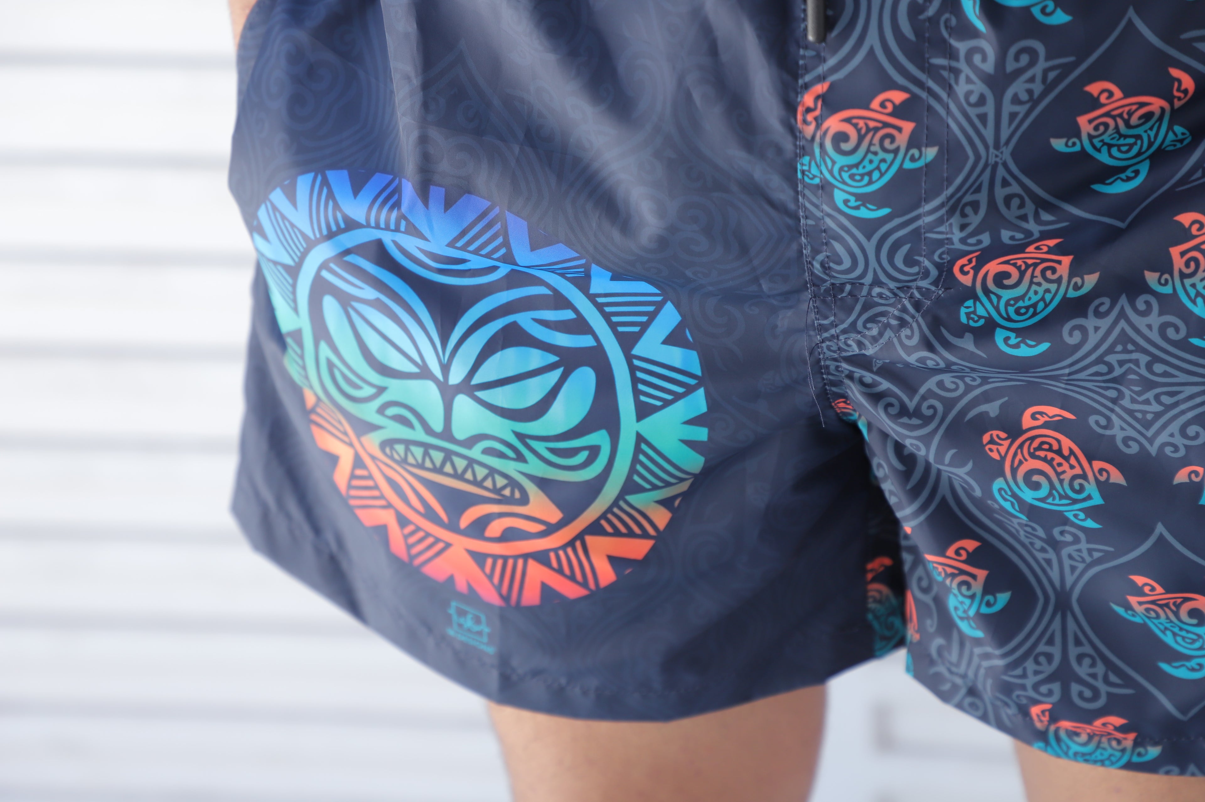 Dark Blue Rainbow Trunks