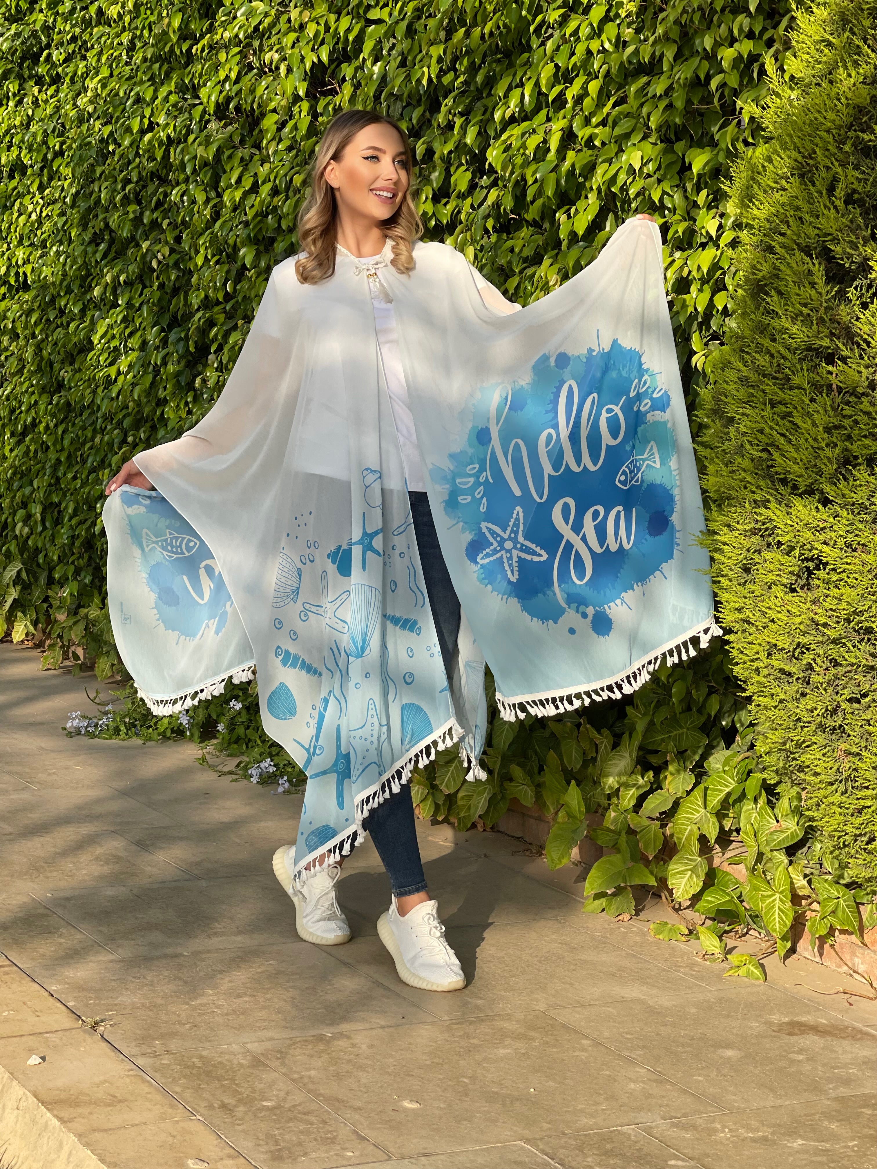 Ocean Whisper Poncho
