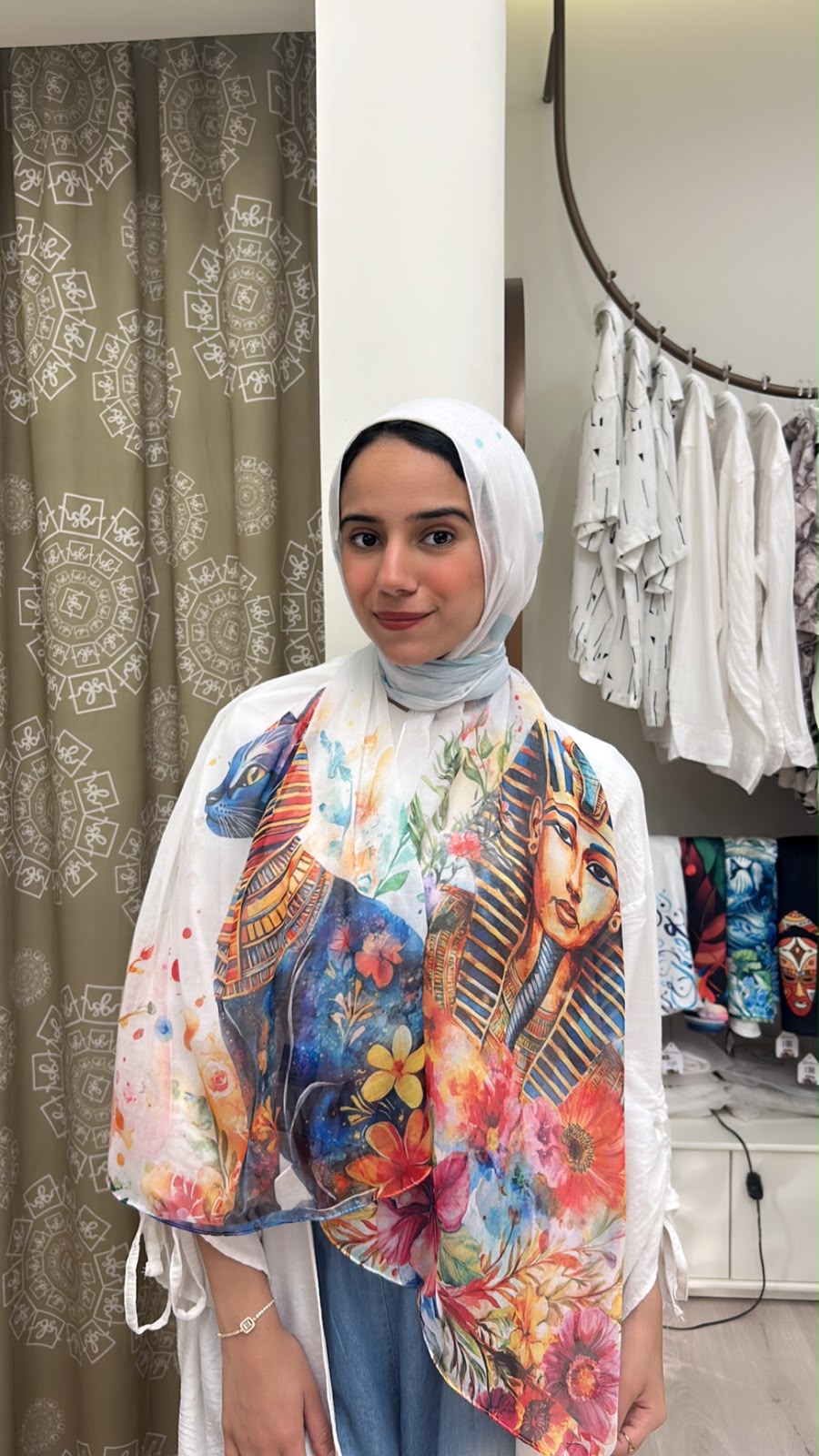 Tutankhamun Chiffon Scarf