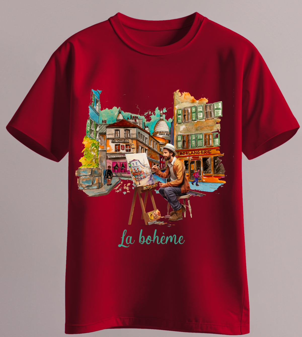 Red Artist La Boheme T-Shirt