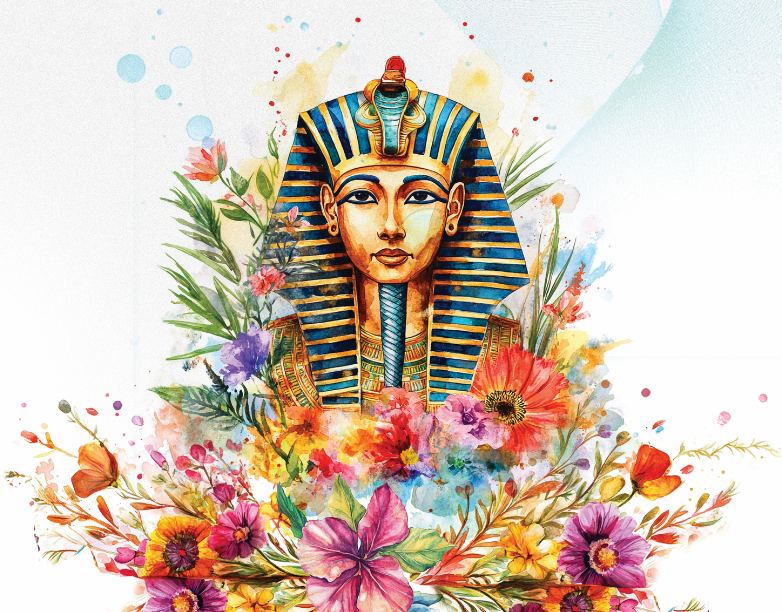 Tutankhamun Chiffon Scarf