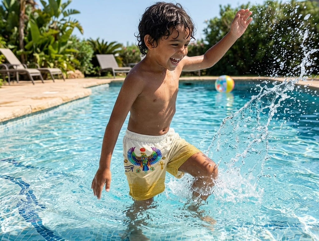 Cream Kalahari Kids Swimwear