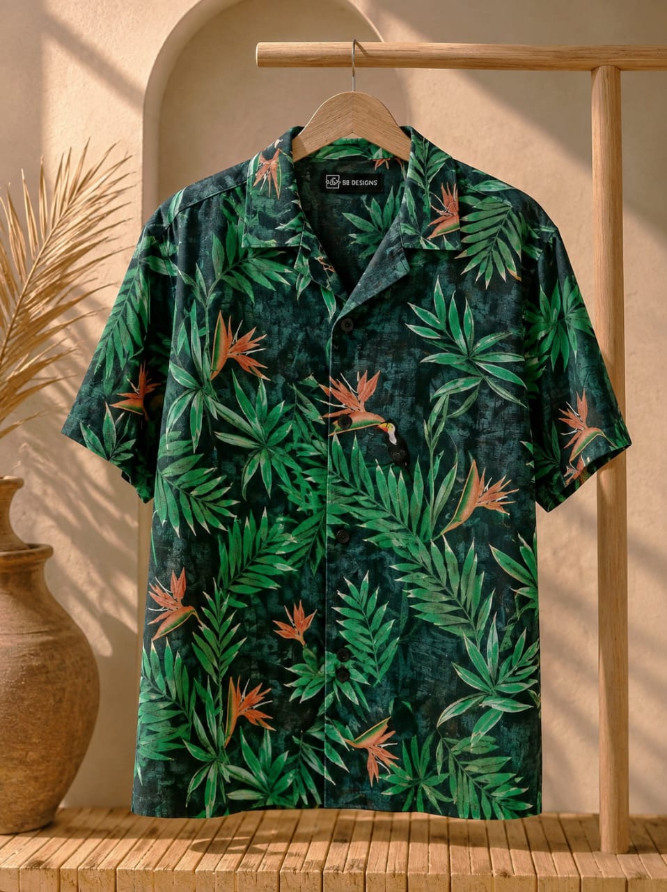 Amazonian Emerald Linen Shirt