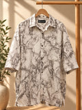Ethereal Marble Linen Shirt