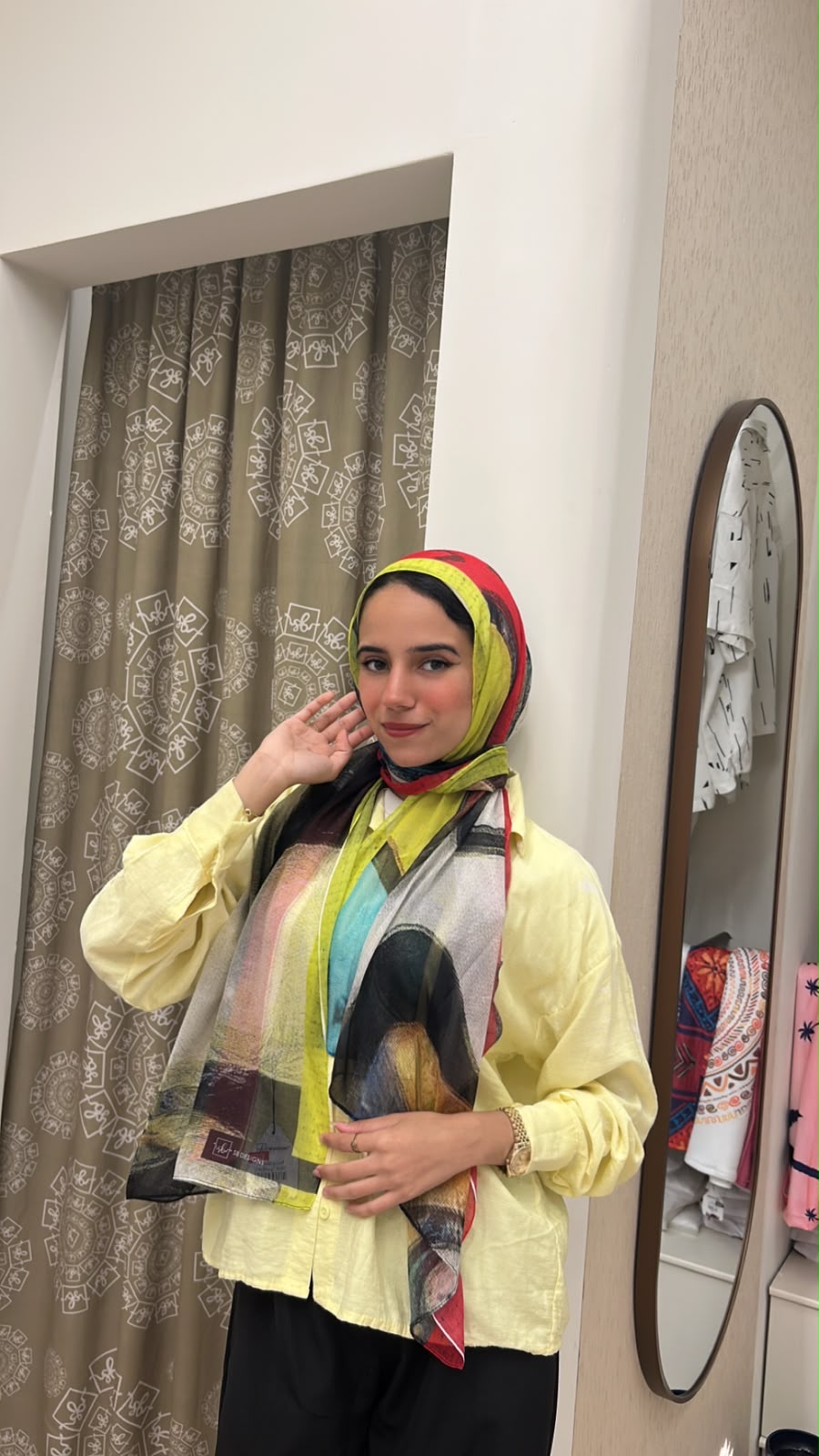 Phosphoric Colors Cotton Feel Scarf