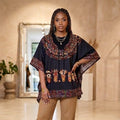 Loose Blouse Black African