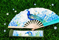 Light Peacock Handheld Fan