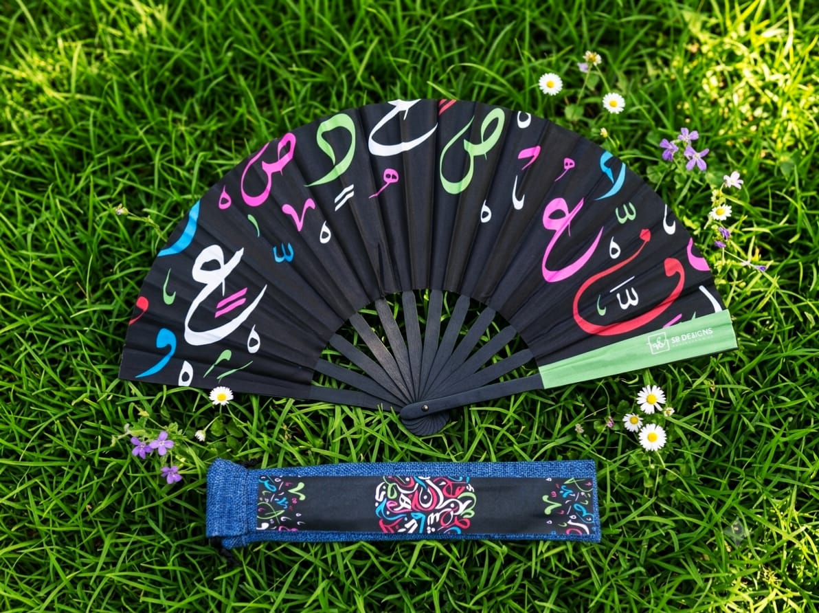 Arabic Colors Handheld Fan