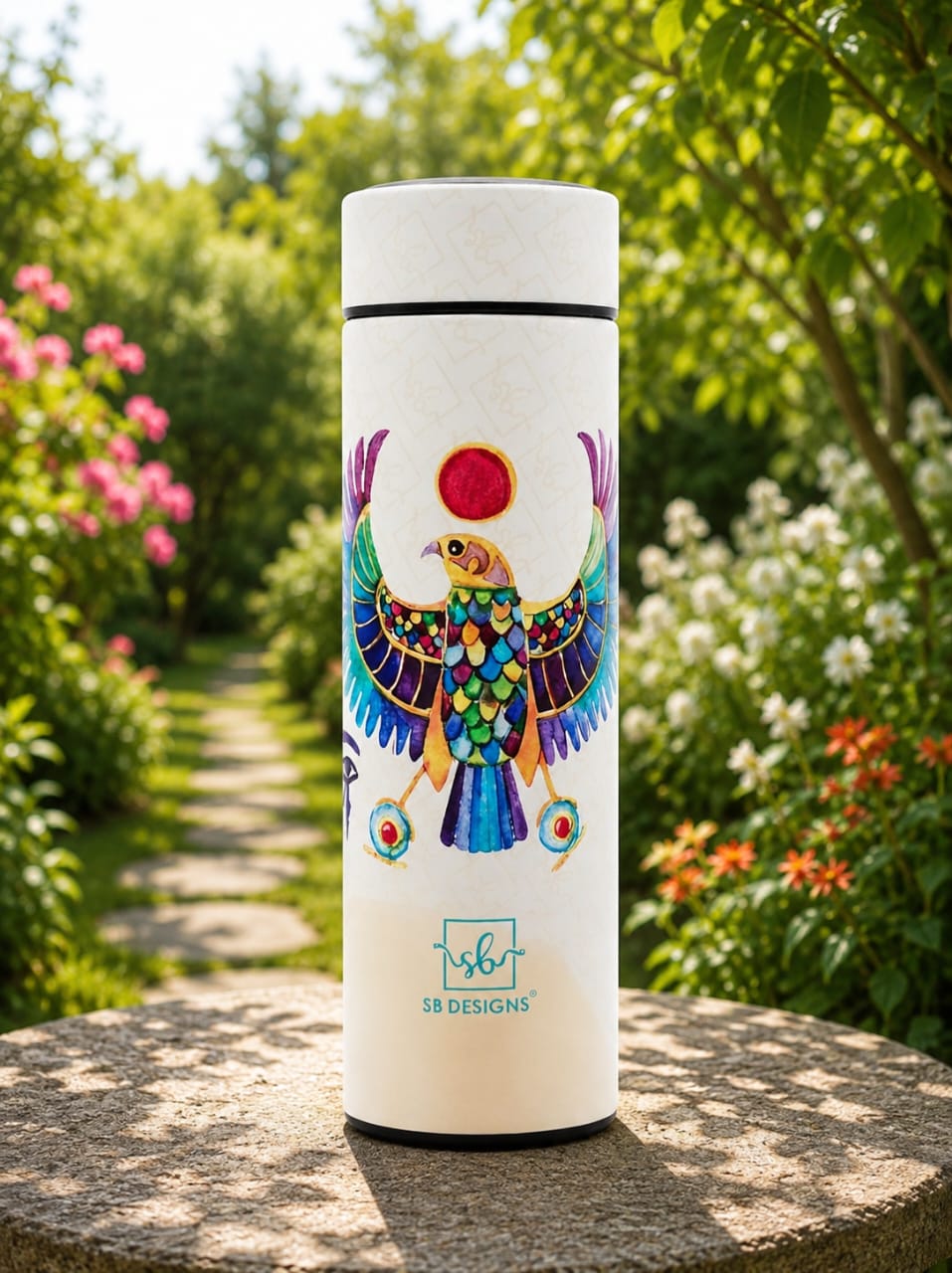 Cream Pharaonic Eagle Tumbler