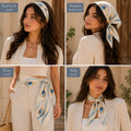 Evil Blue Eye Scarf Satin