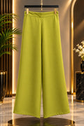 Lime Yellow classic wide leg