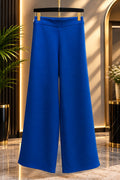 Royal blue classic wide leg