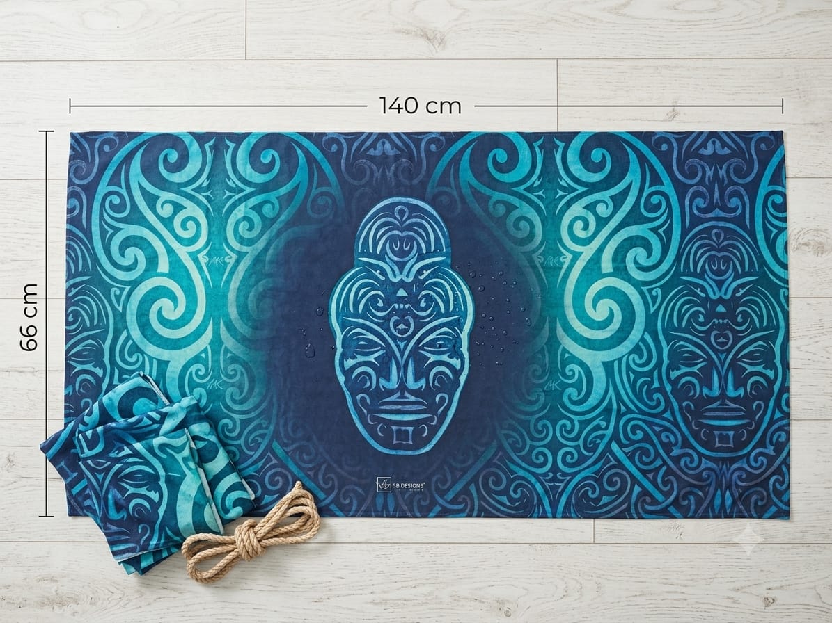 Blue Mouri Towel