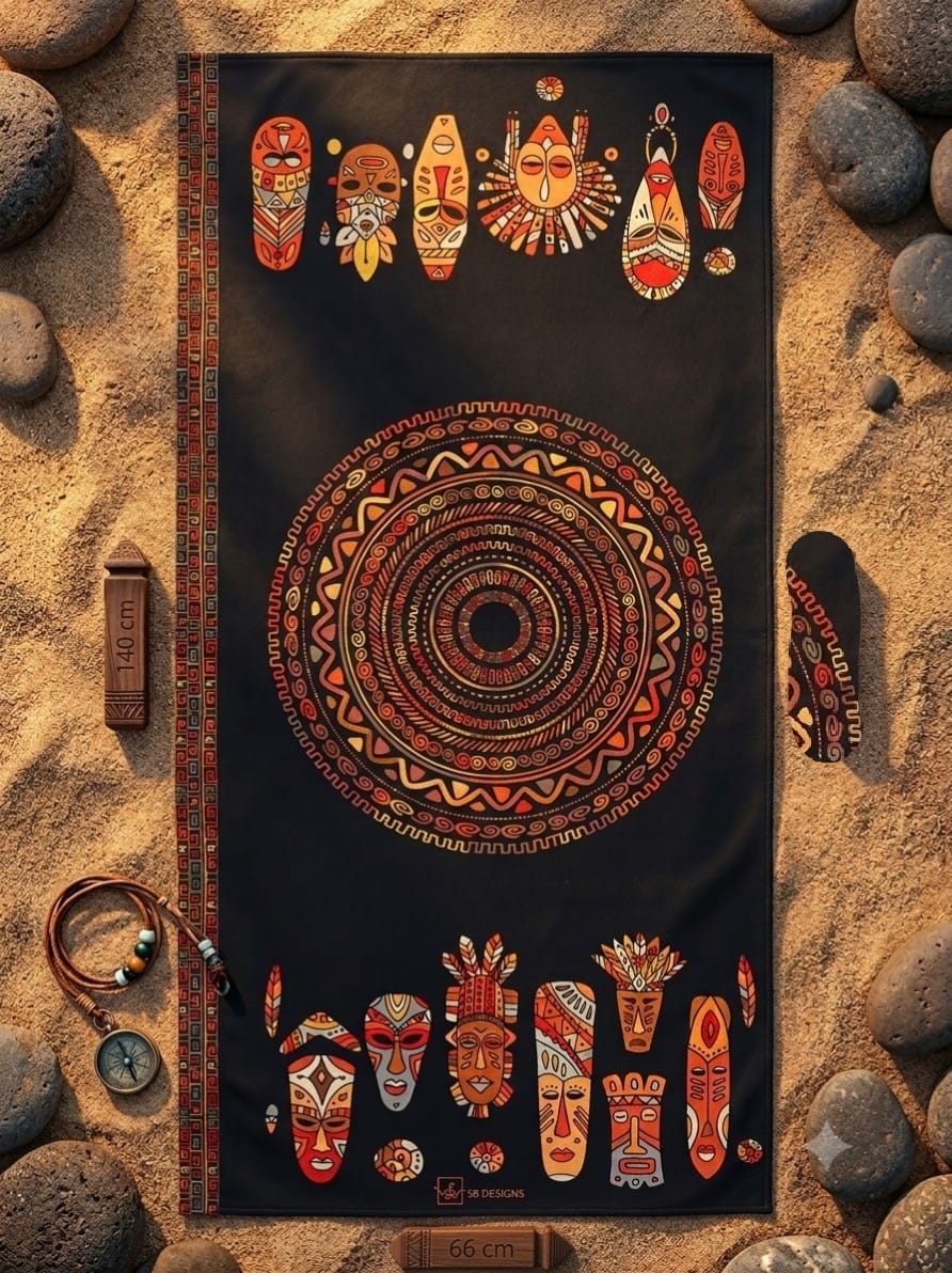 Black African Towel