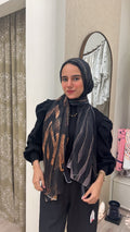 Brown Tiger Cotton Feel Scarf