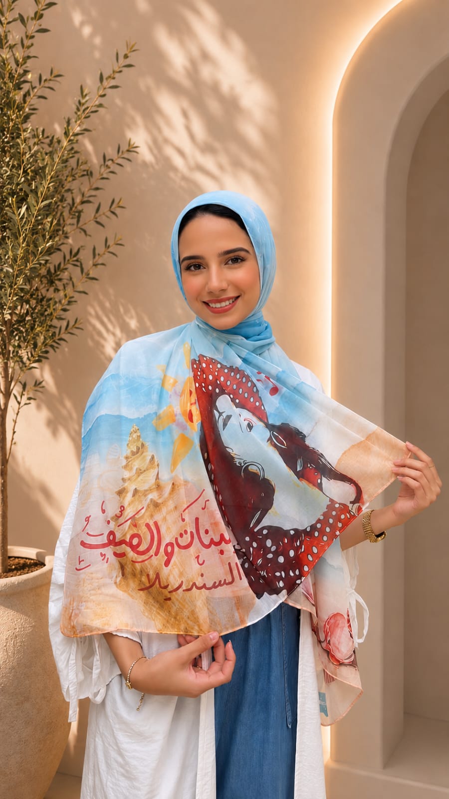 Soad Hosny Cotton Feel Scarf