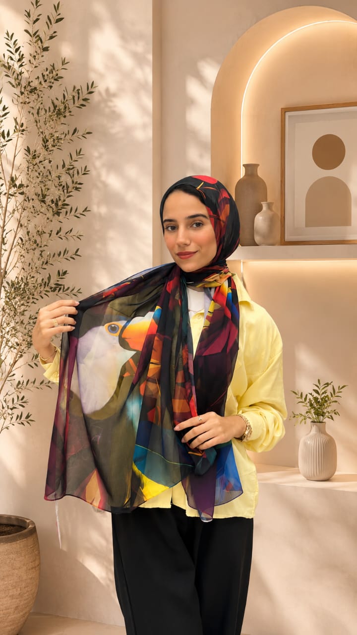 Toco Toucan Cotton Feel Scarf