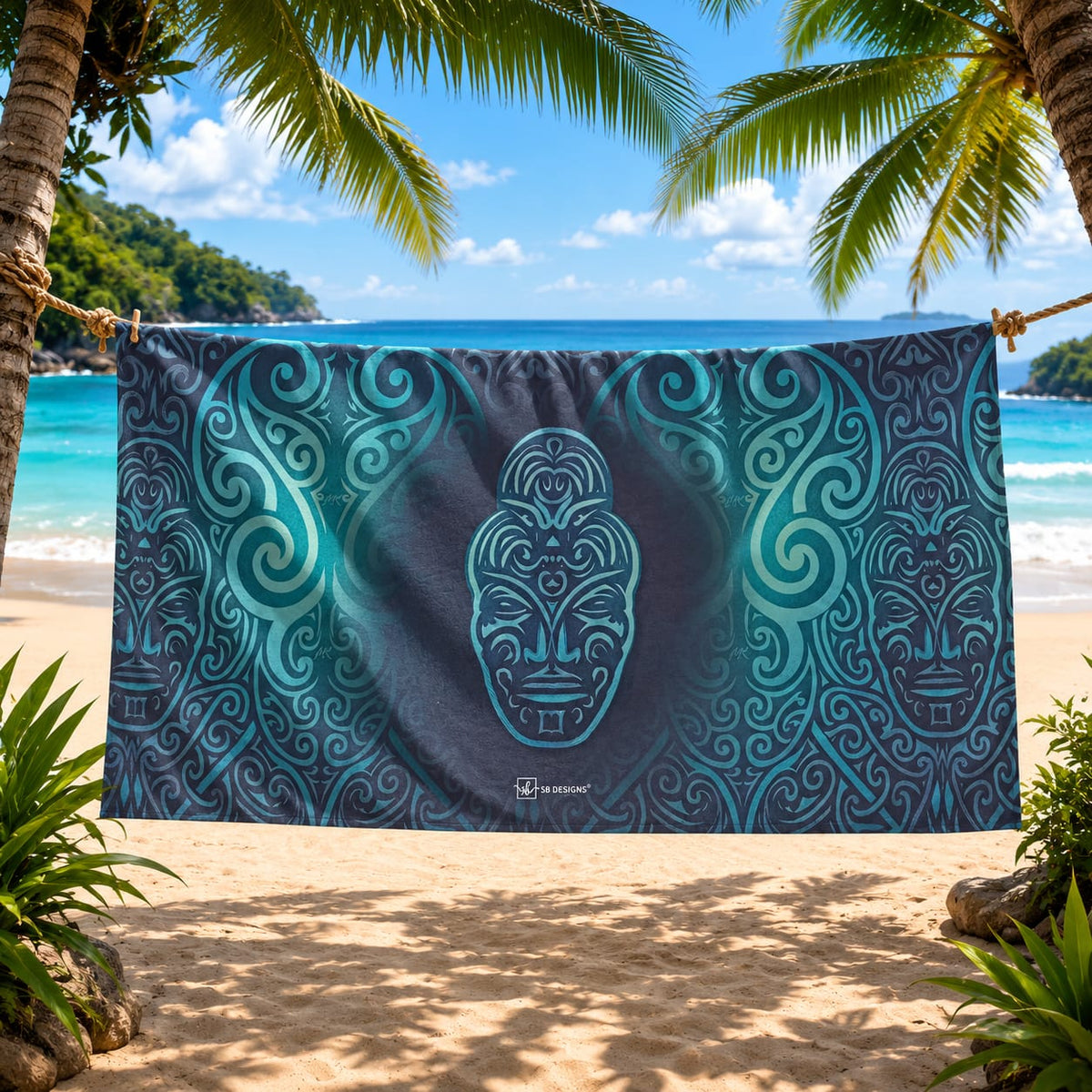 Blue Mouri Towel