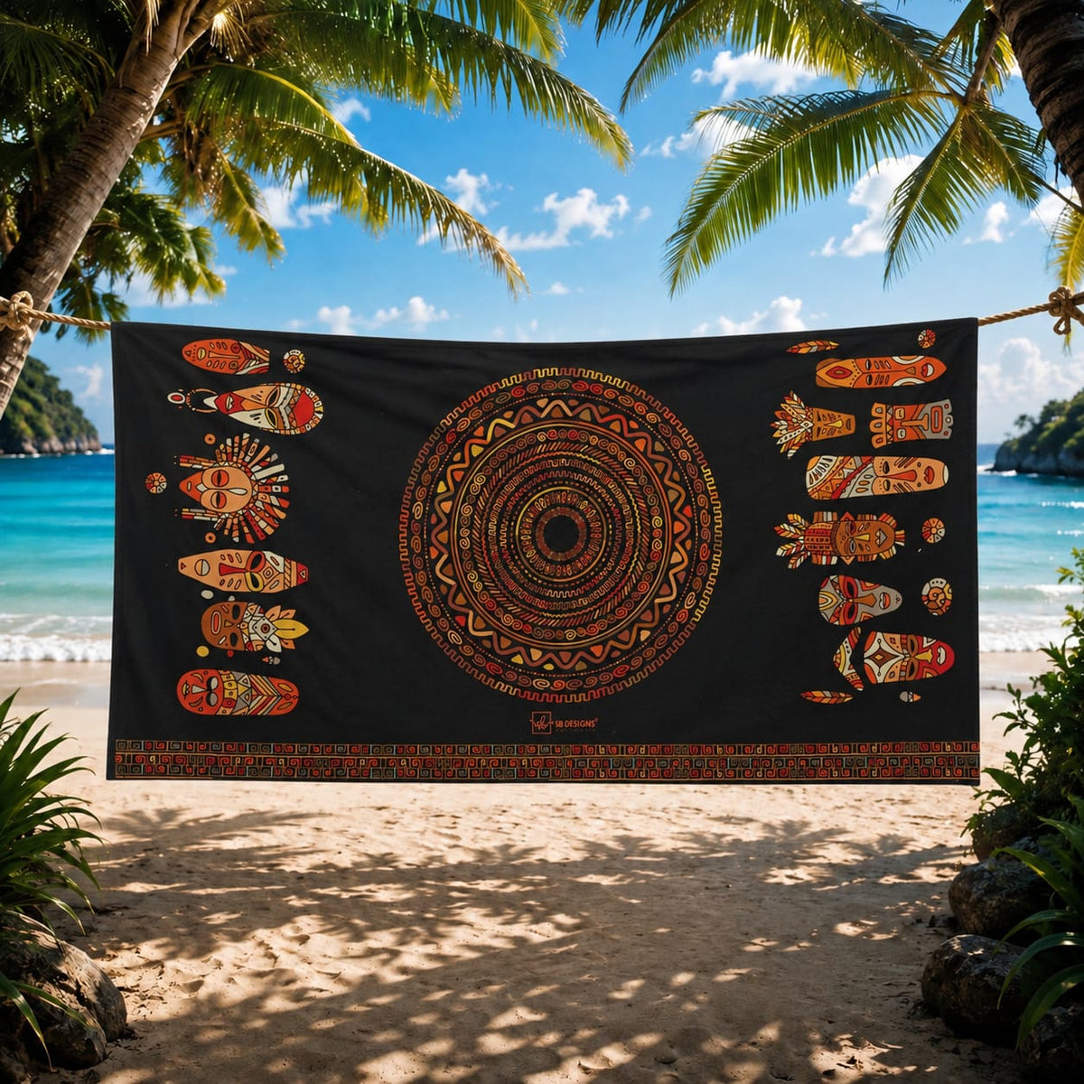 Black African Towel