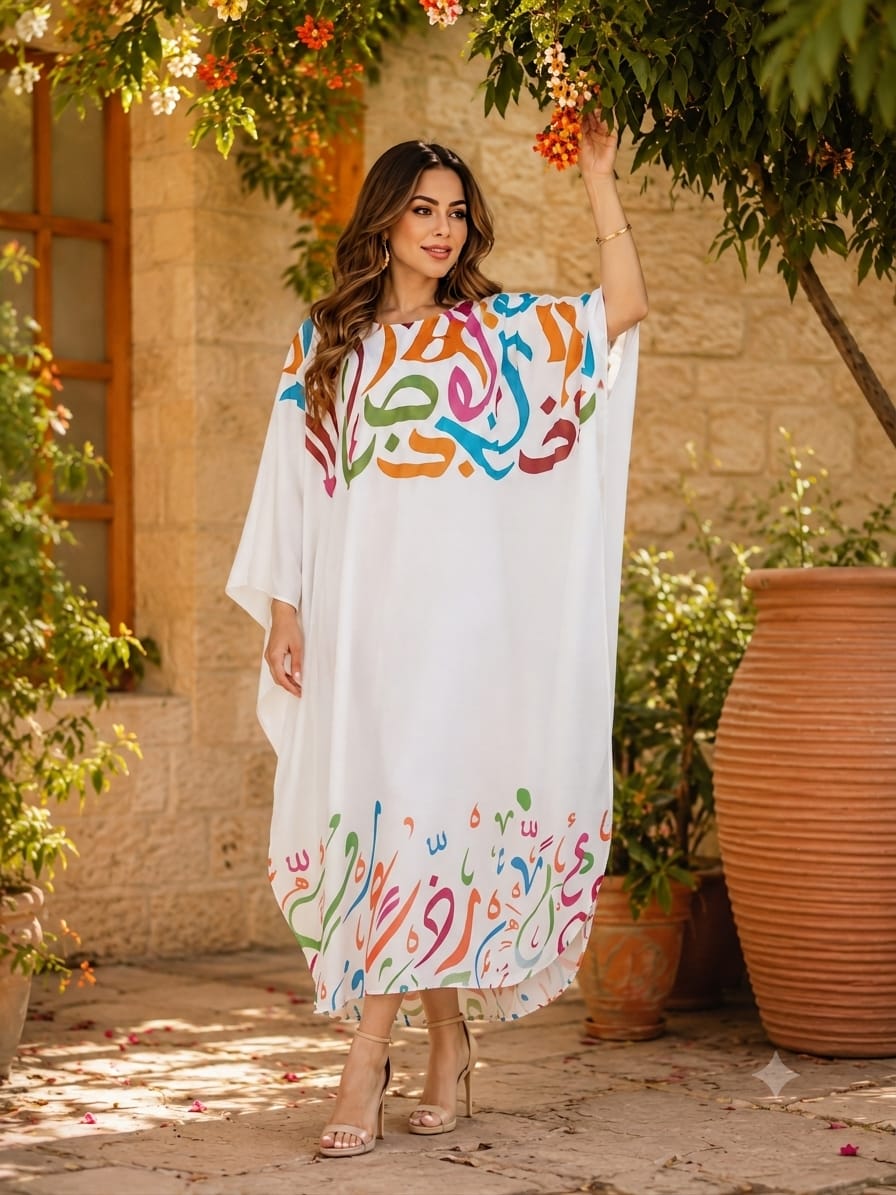Arabic Colors Loose Dress