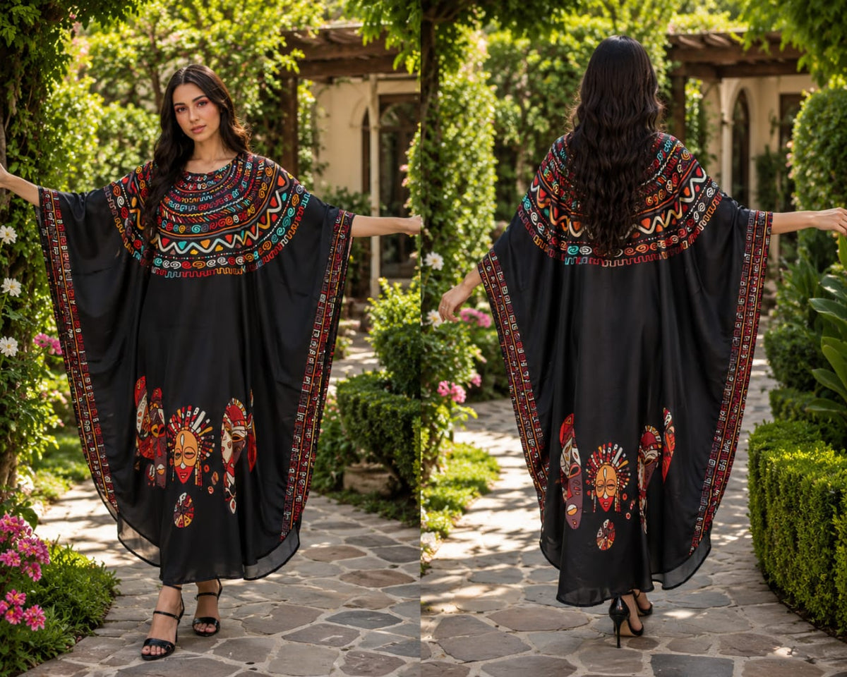 Black African Loose Dress